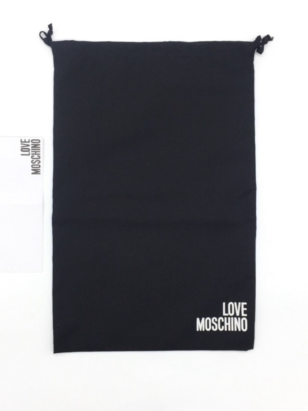 Love Moschino Dust Bag Duster Long Black 11.5x24 long